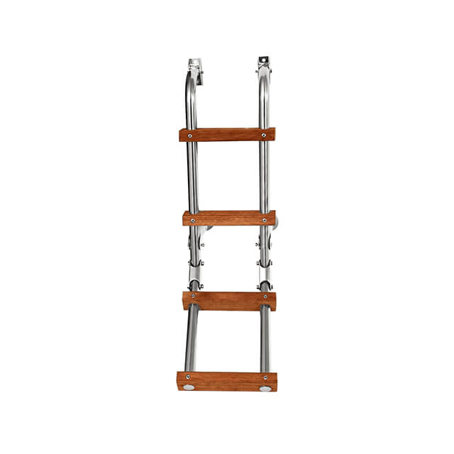 S. Steel 316 Ladder with Wood Steps